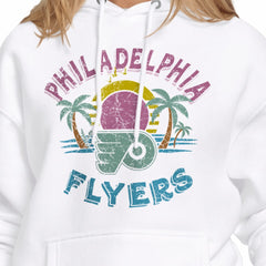 Philadelphia Flyers Starter Women's Tonal Beach Hoodie - White | NHL Clearance