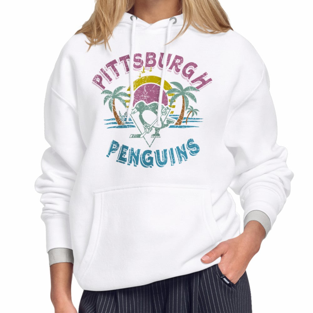Pittsburgh Penguins Starter Women's Tonal Beach Hoodie - White | NHL online