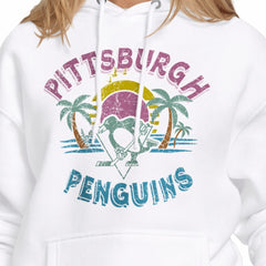 Pittsburgh Penguins Starter Women's Tonal Beach Hoodie - White | NHL online