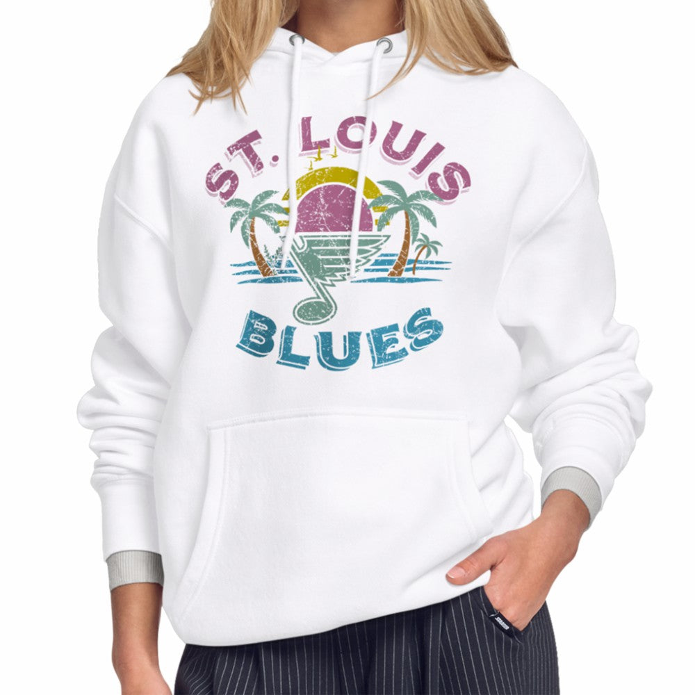 St. Louis Blues Starter Women's Tonal Beach Hoodie - White | NHL on sale
