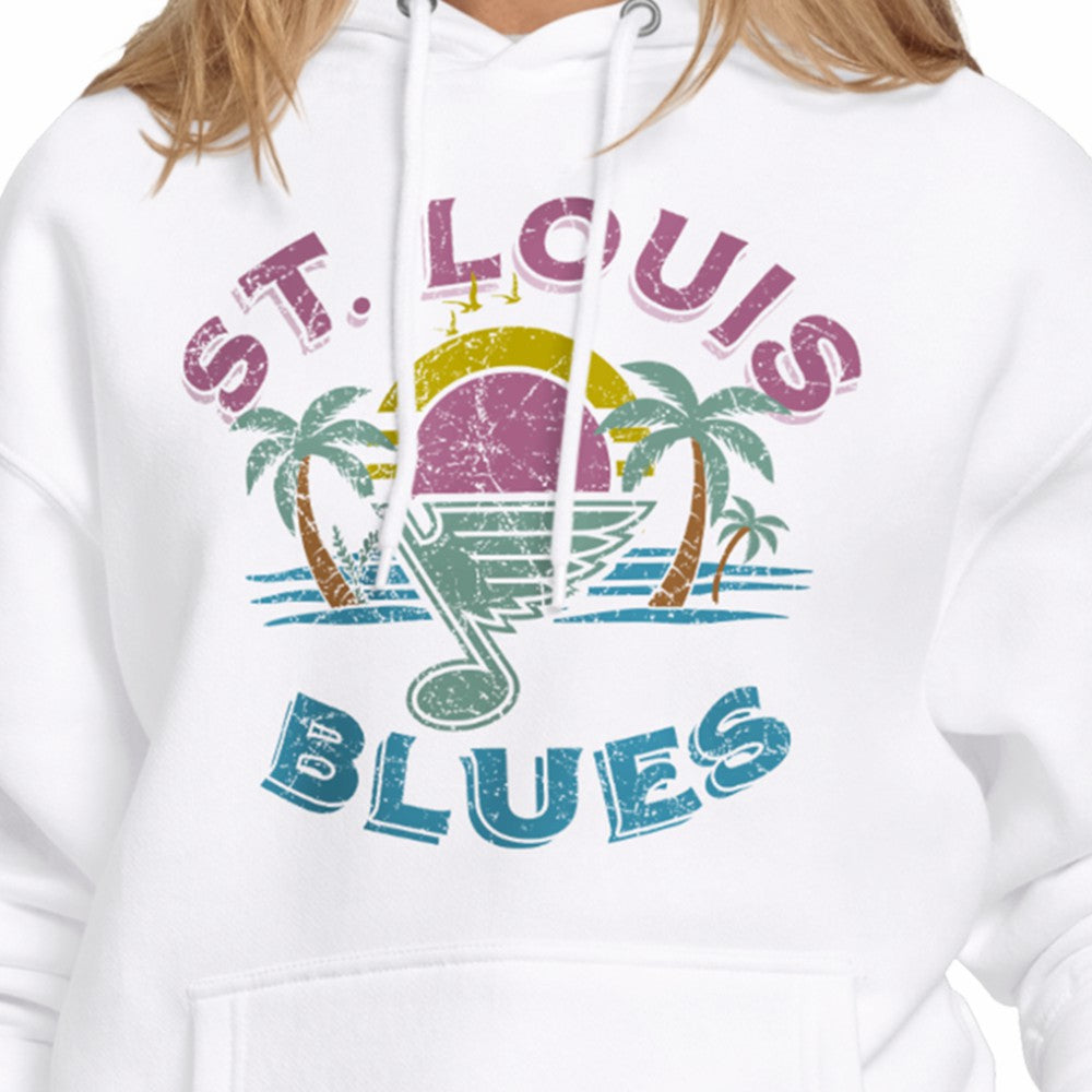 St. Louis Blues Starter Women's Tonal Beach Hoodie - White | NHL on sale