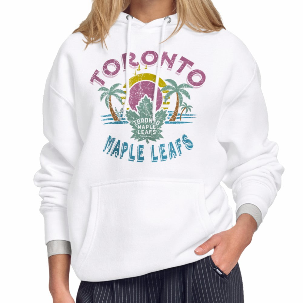 Toronto Maple Leafs Starter Women's Tonal Beach Hoodie - White | NHL online
