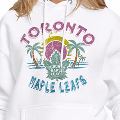 Toronto Maple Leafs Starter Women's Tonal Beach Hoodie - White | NHL online