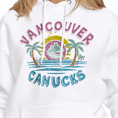 Vancouver Canucks Starter Women's Tonal Beach Hoodie - White | NHL discount