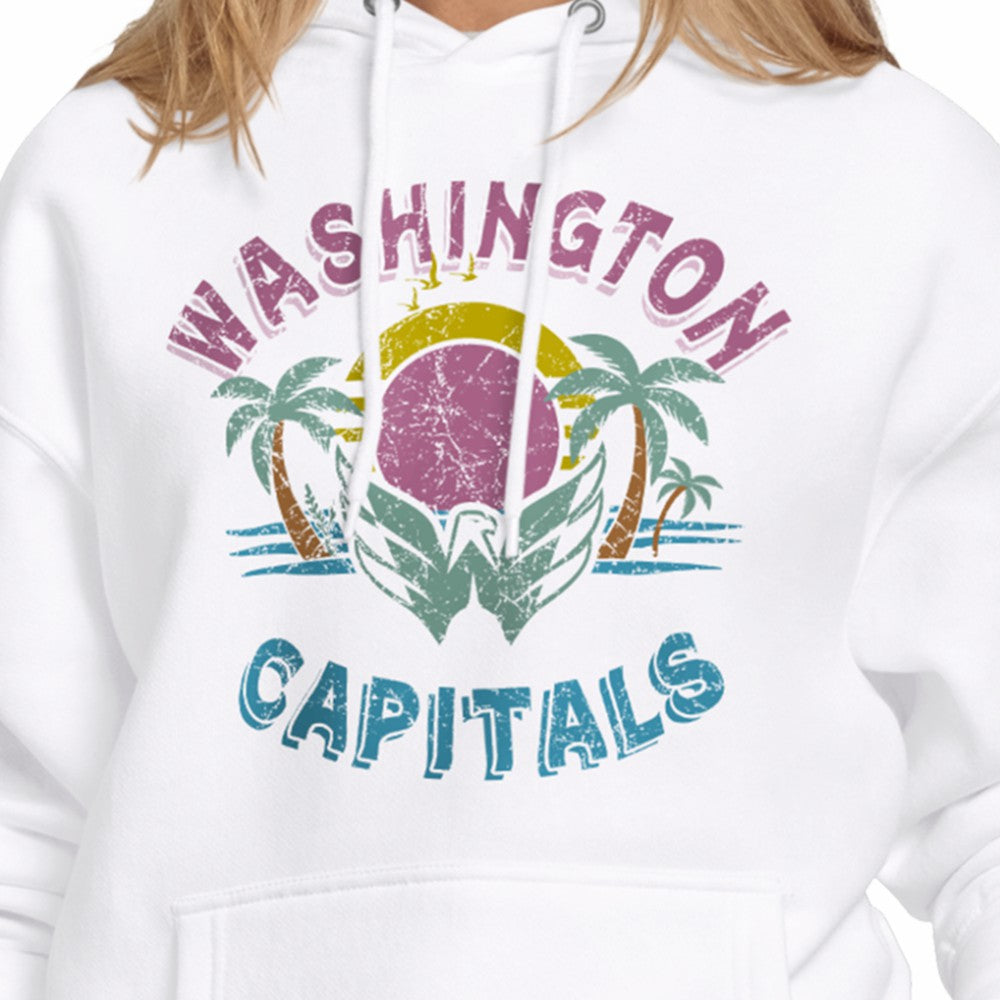 Washington Capitals Starter Women's Tonal Beach Hoodie - White | NHL discount