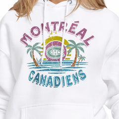 Montreal Canadiens Starter Women's Tonal Beach Hoodie - White | NHL discount