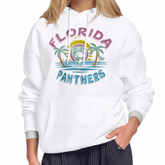 Florida Panthers Starter Women's Tonal Beach Hoodie - White | NHL Clearance