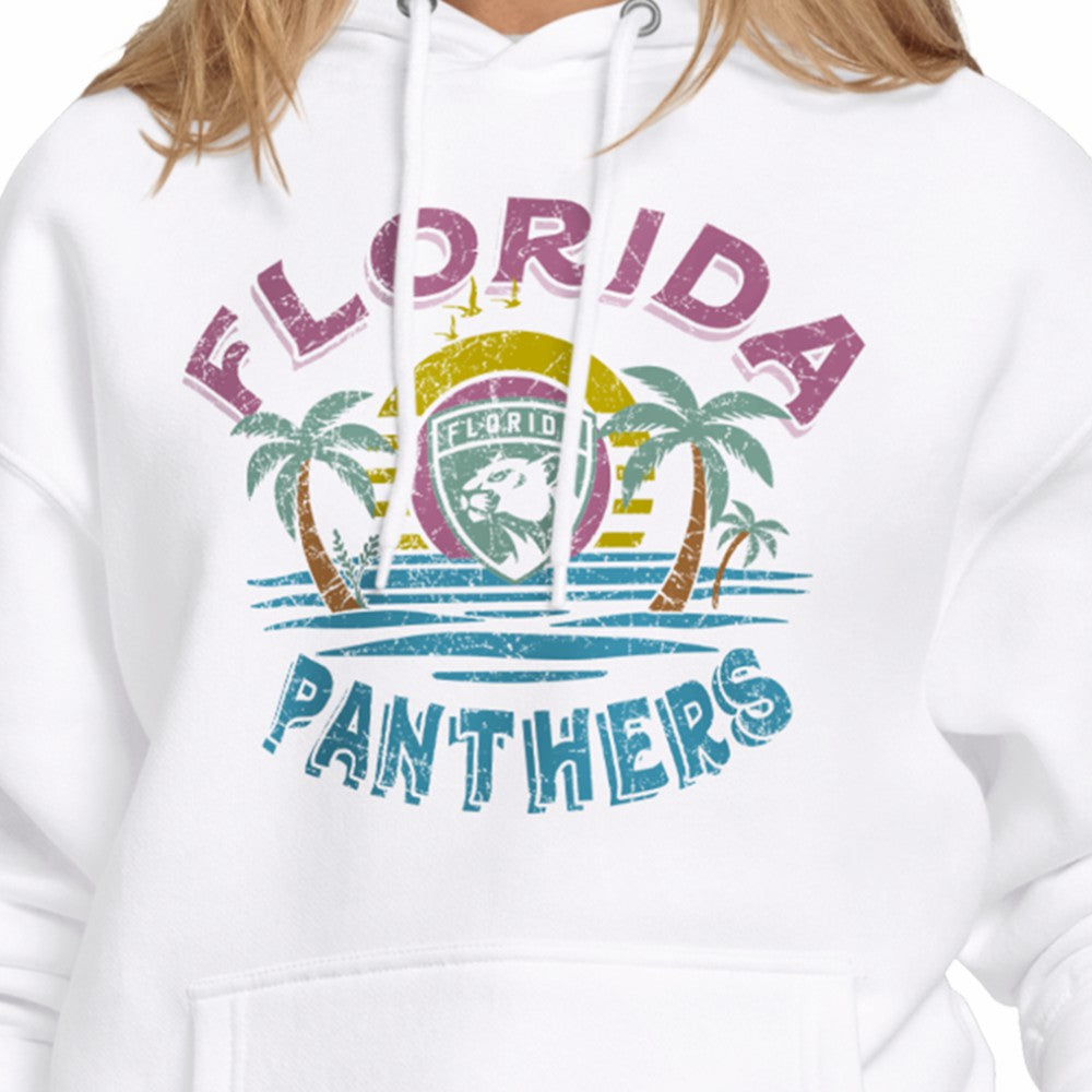 Florida Panthers Starter Women's Tonal Beach Hoodie - White | NHL Clearance