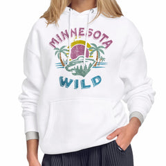 Minnesota Wild Starter Women's Tonal Beach Hoodie - White | NHL near me