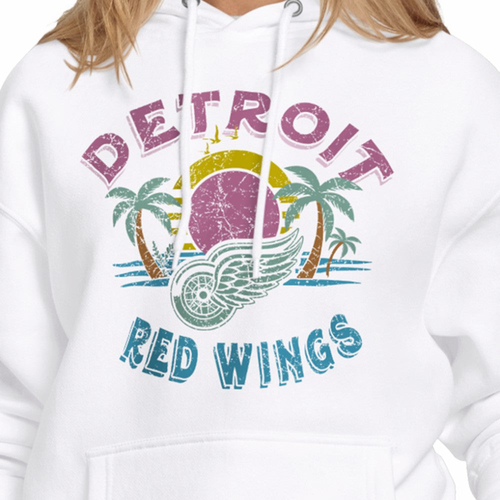 Detroit Red Wings Starter Women's Tonal Beach Hoodie - White | NHL sale