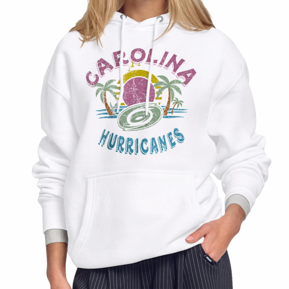 Carolina Hurricanes Starter Women's Tonal Beach Hoodie - White | NHL near me