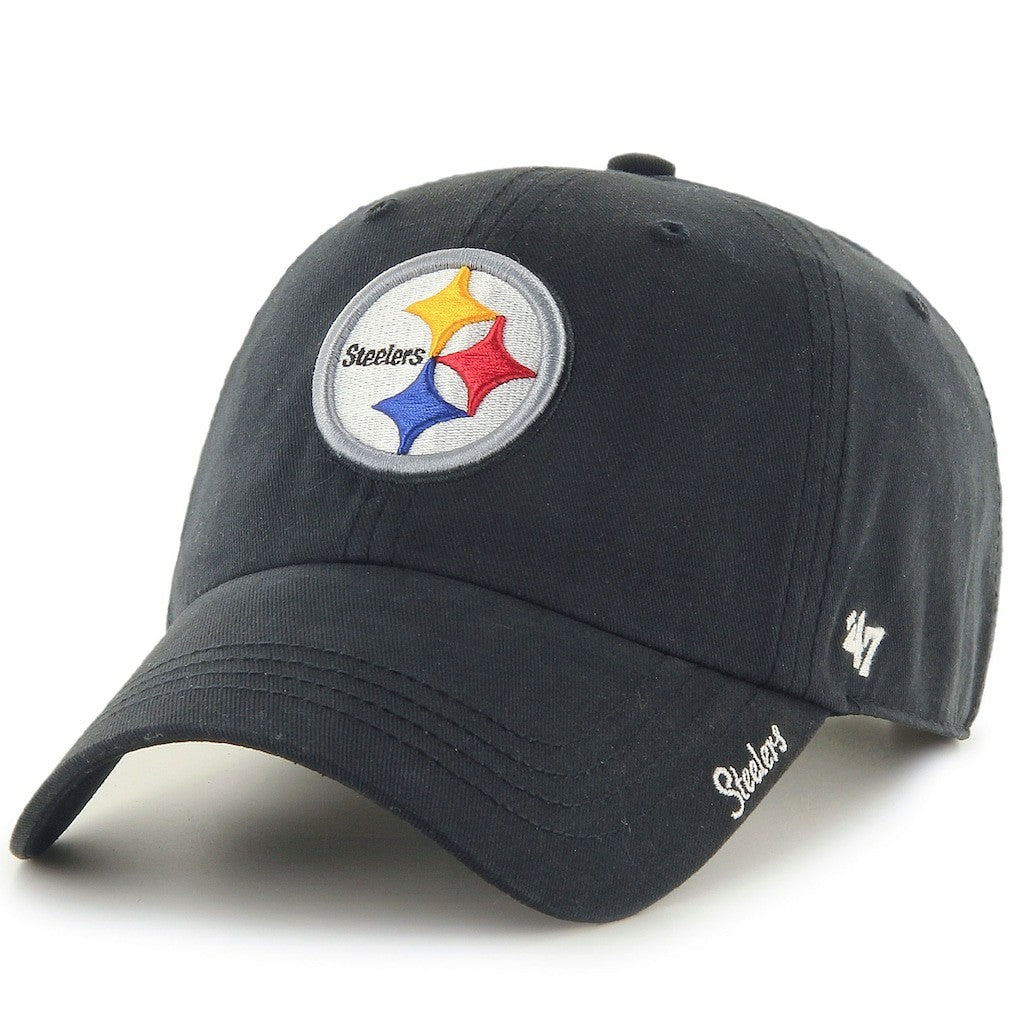 Pittsburgh Steelers '47 Women's Miata Clean Up Adjustable Hat - Black - 47 brand