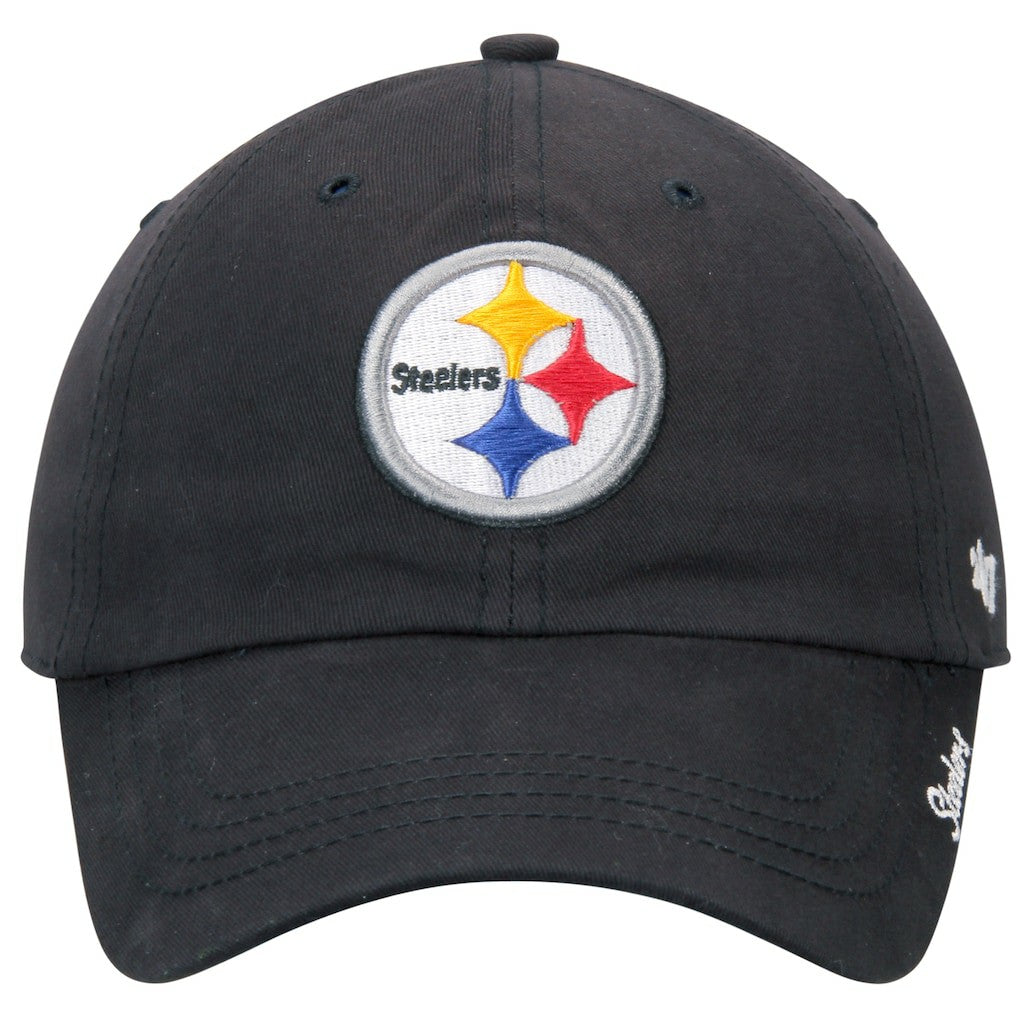 Pittsburgh Steelers '47 Women's Miata Clean Up Adjustable Hat - Black - 47 brand