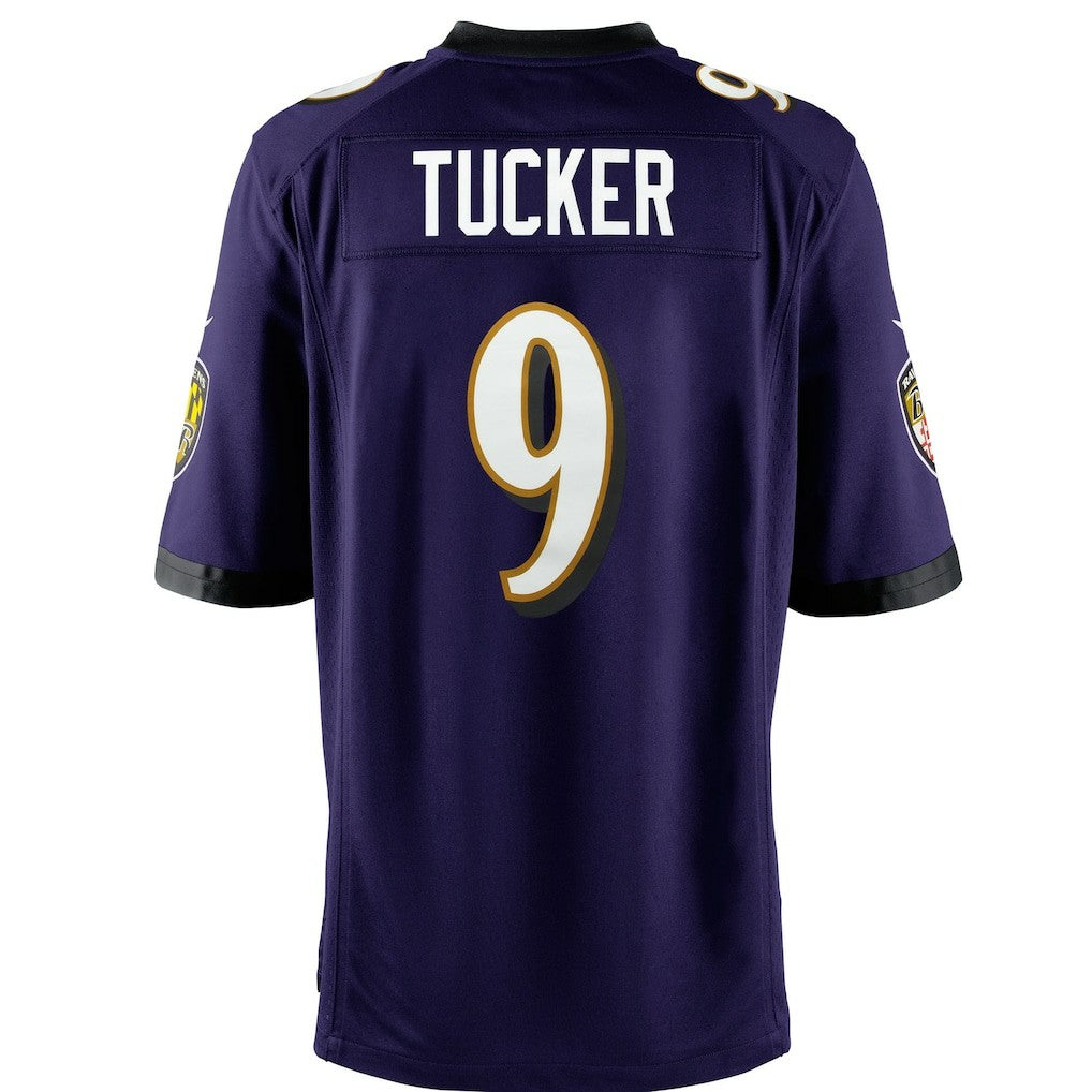 Justin Tucker Baltimore Ravens Youth Game Jersey - Purple - Nike