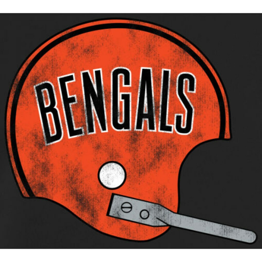 Cincinnati Bengals Throwback Logo Pullover Hoodie - Black - NFL