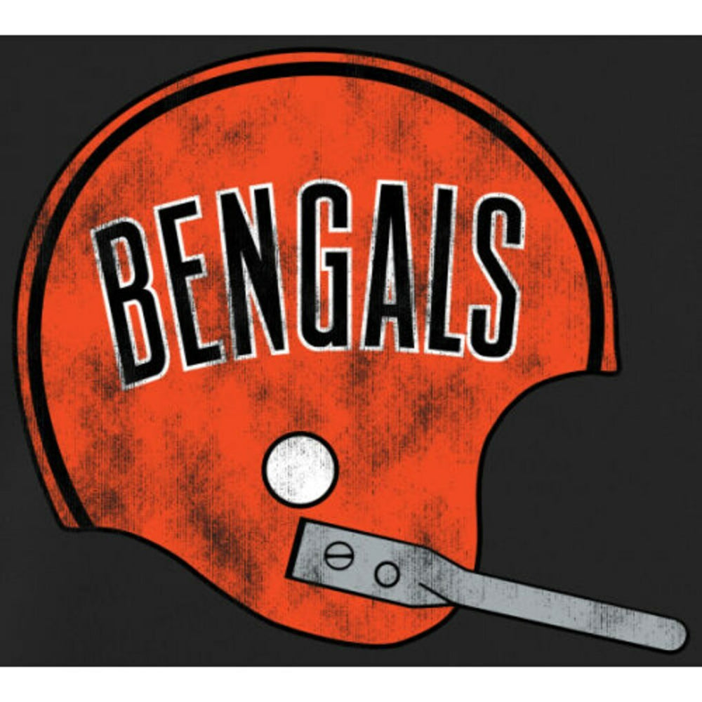 Cincinnati Bengals Throwback Logo Pullover Hoodie - Black - NFL