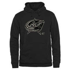 Columbus Blue Jackets Rink Warrior Pullover Hoodie - Black | NHL Clearance