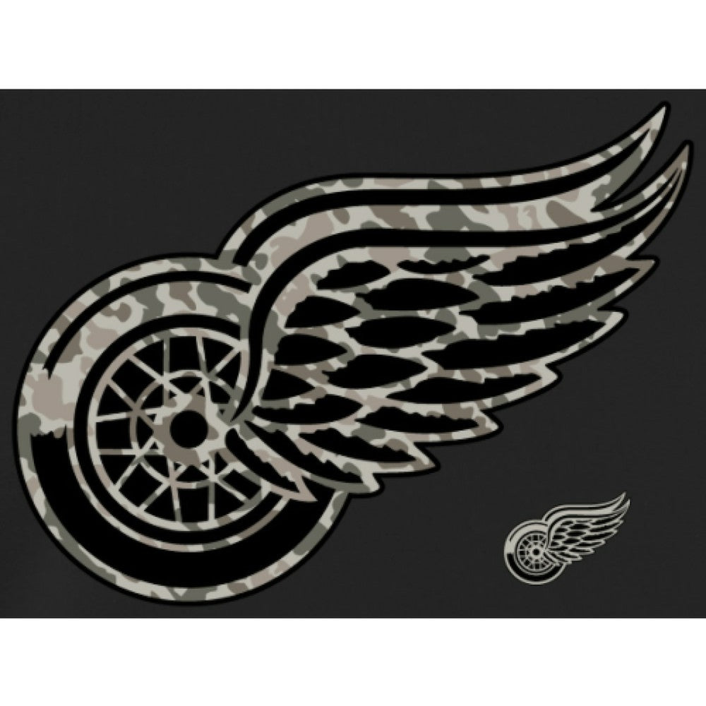 Men's Detroit Red Wings Black Rink Warrior Pullover Hoodie | NHL on sale