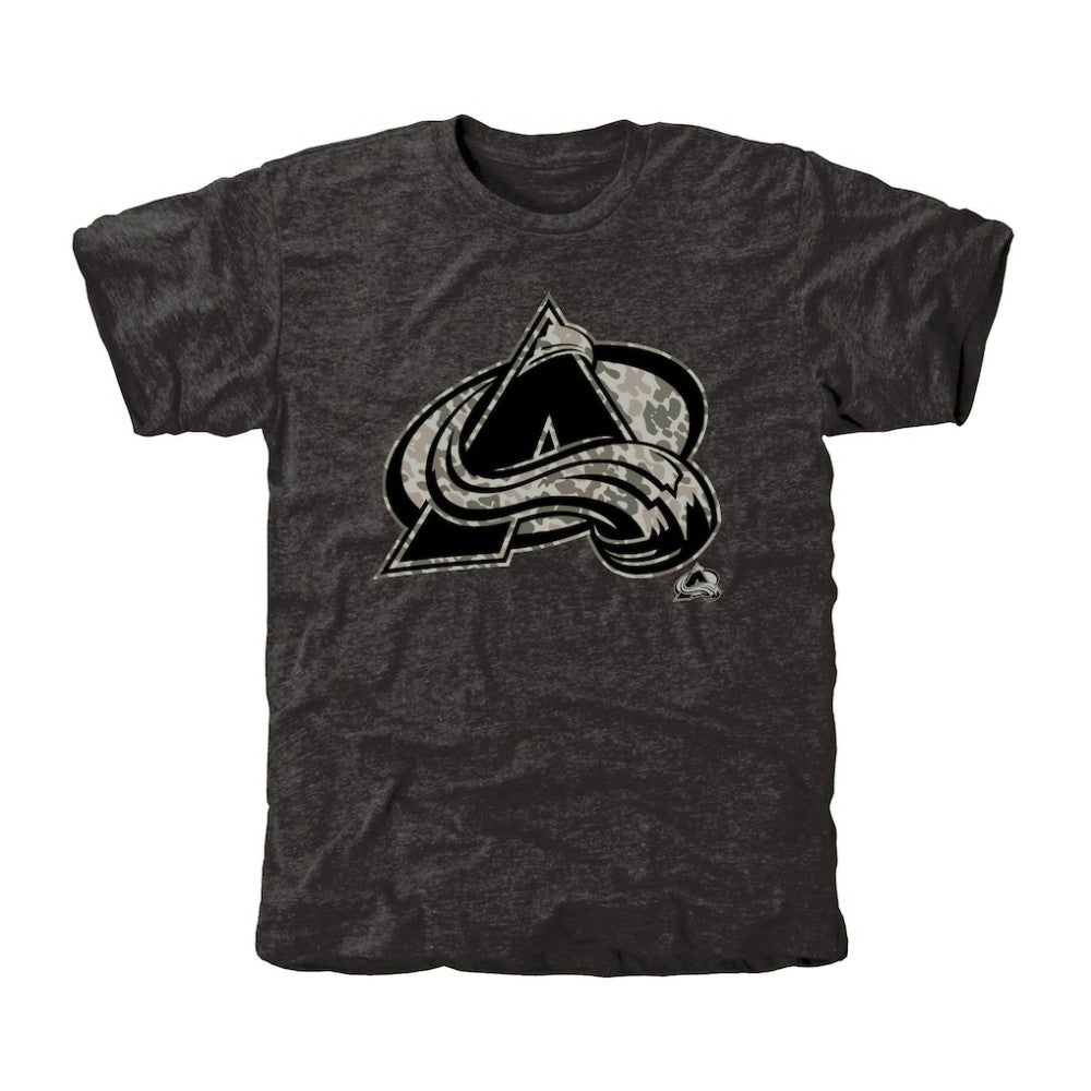 Men's Colorado Avalanche Black Rink Warrior Tri-Blend T-Shirt | NHL discount