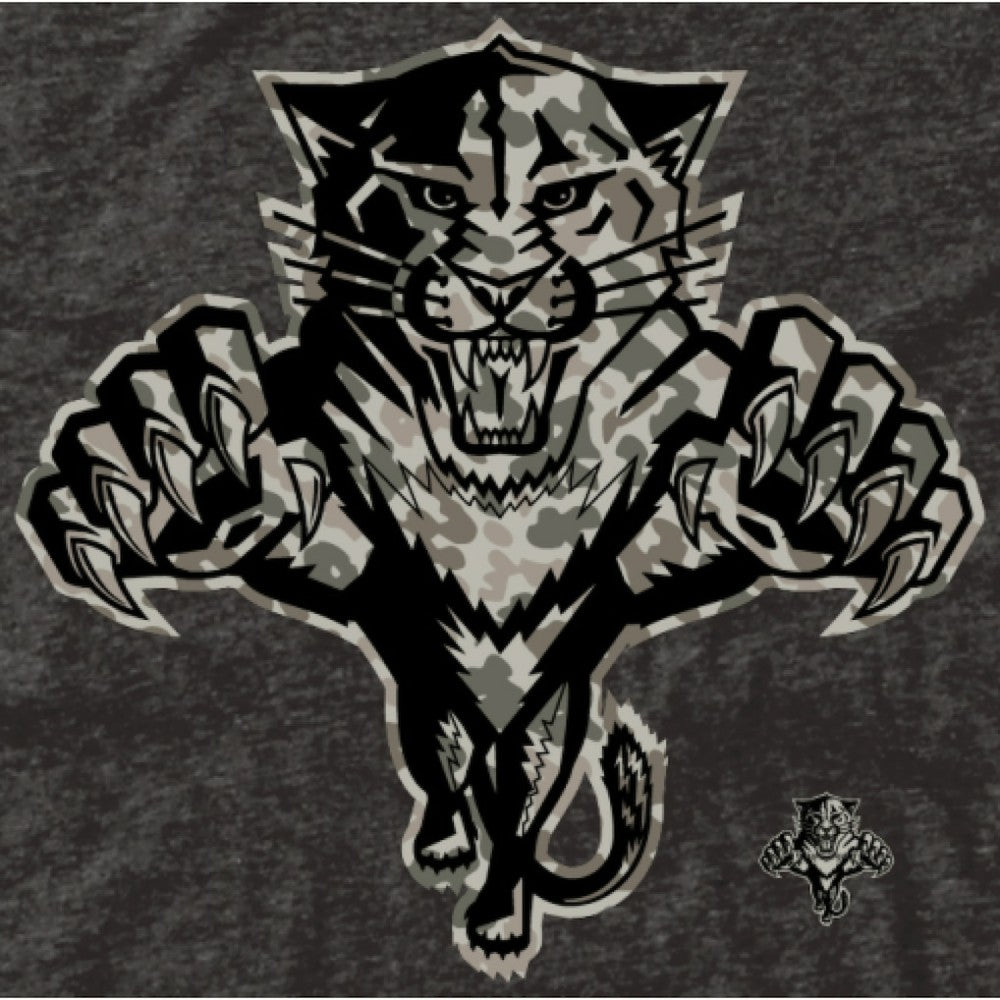 Men's Florida Panthers Black Rink Warrior Tri-Blend T-Shirt | NHL Lifestyle