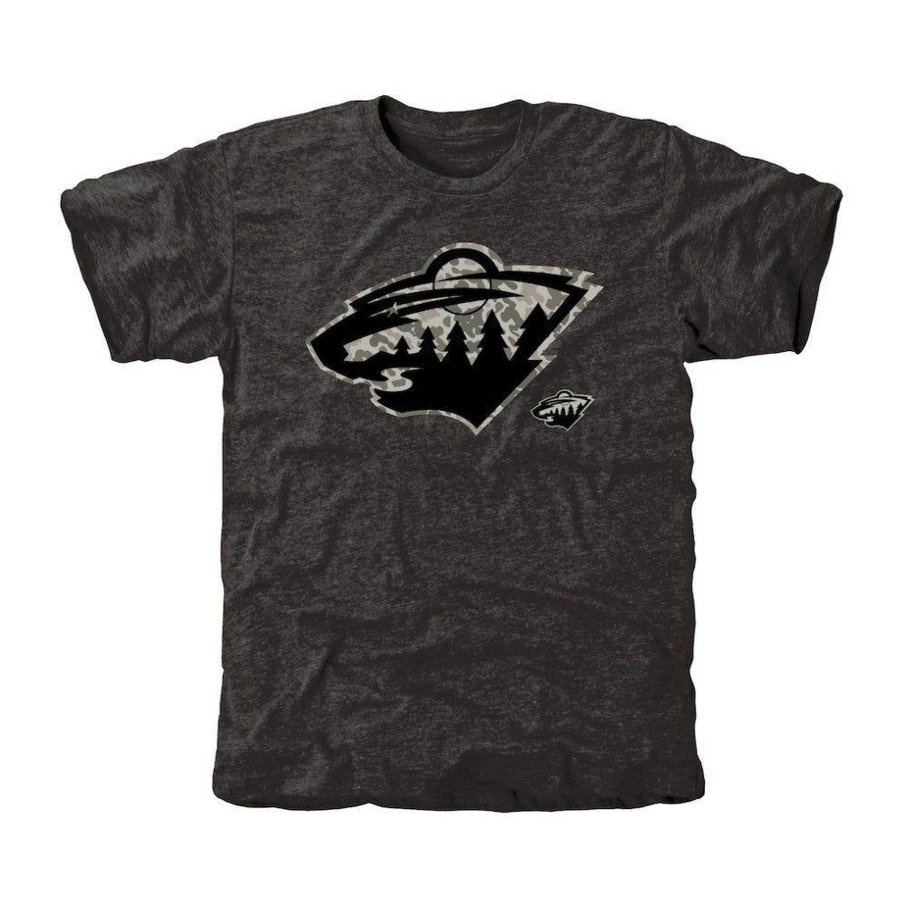 Men's Minnesota Wild Black Rink Warrior Tri-Blend T-Shirt | NHL sale