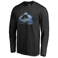 Colorado Avalanche Pond Hockey Long Sleeve T-Shirt - Black | NHL Lifestyle