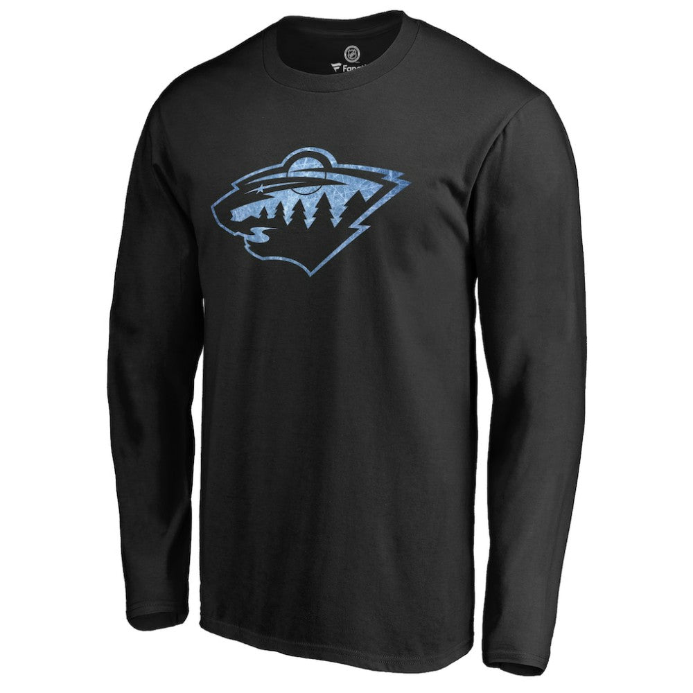 Minnesota Wild Pond Hockey Long Sleeve T-Shirt - Black | NHL Lifestyle