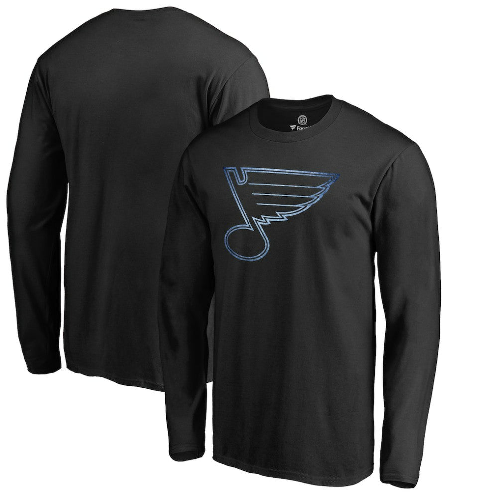 St. Louis Blues Pond Hockey Long Sleeve T-Shirt - Black | NHL Lifestyle