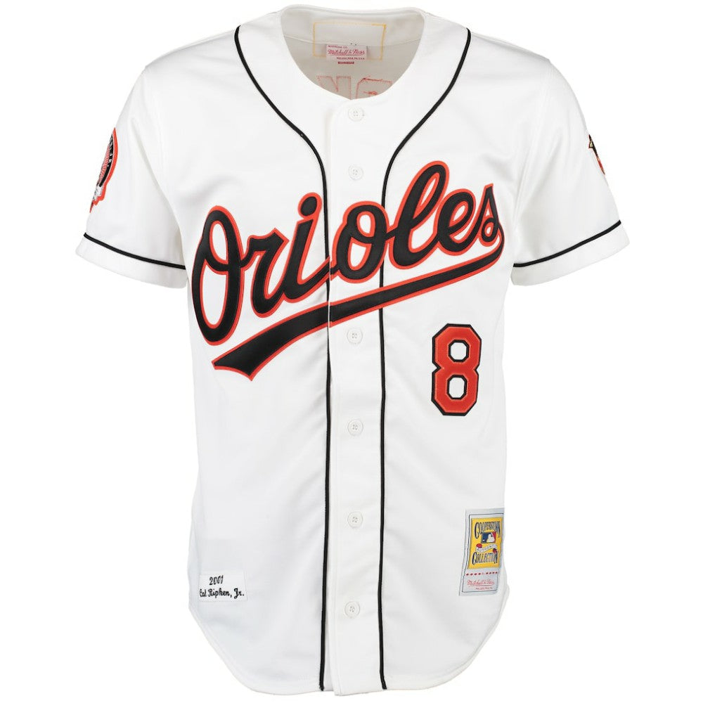 Cal Ripken Baltimore Orioles Mitchell & Ness Home Authentic Jersey Outlet