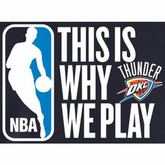 Oklahoma City Thunder This Is Why We Play Pullover Hoodie Navy