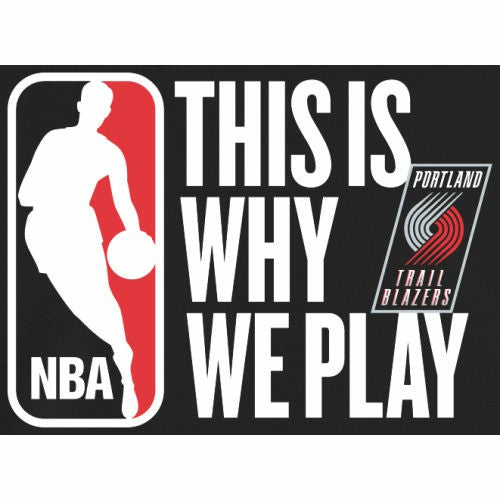 Portland Trail Blazers This Is Why We Play Pullover Hoodie Black