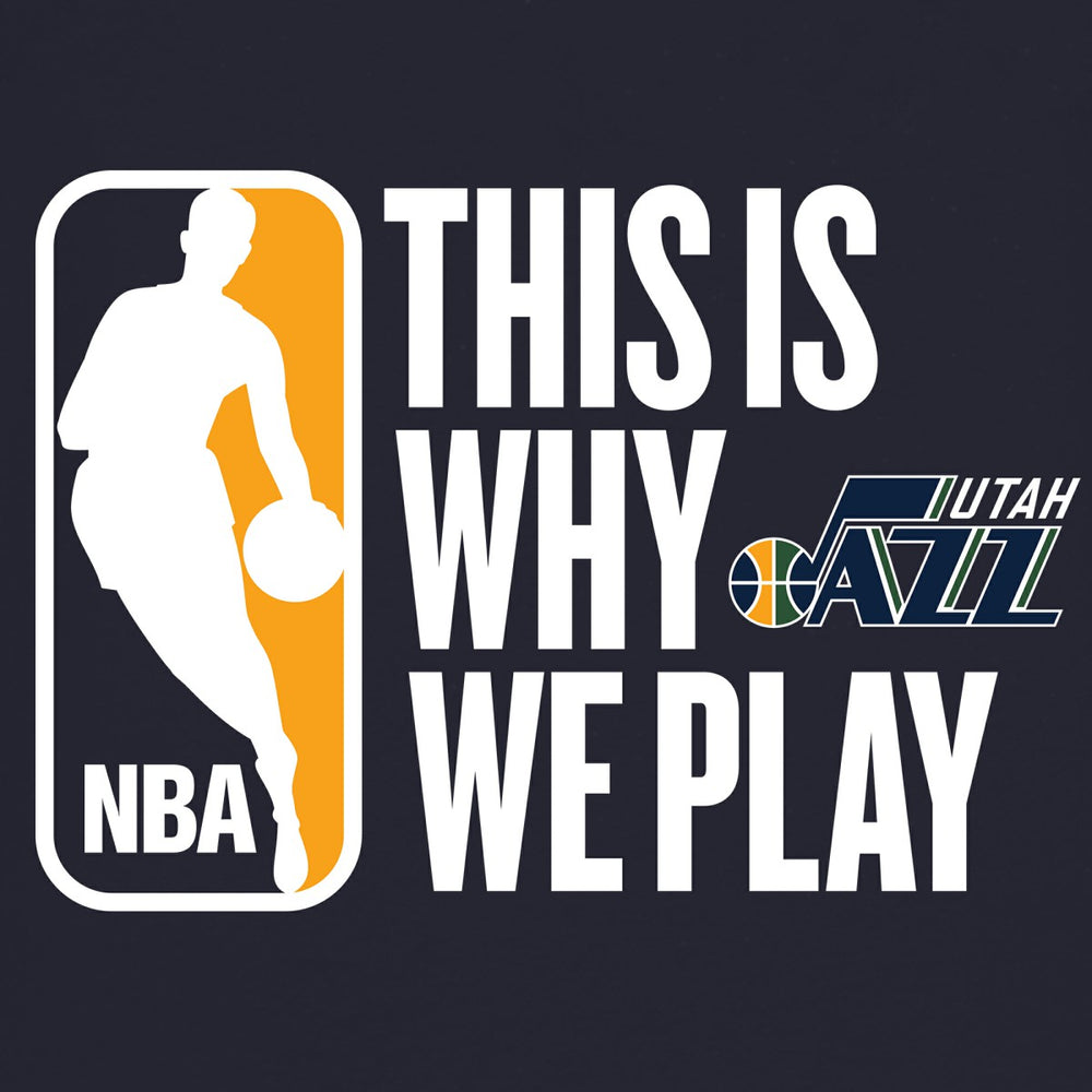 Utah Jazz This Is Why We Play Pullover Hoodie Navy