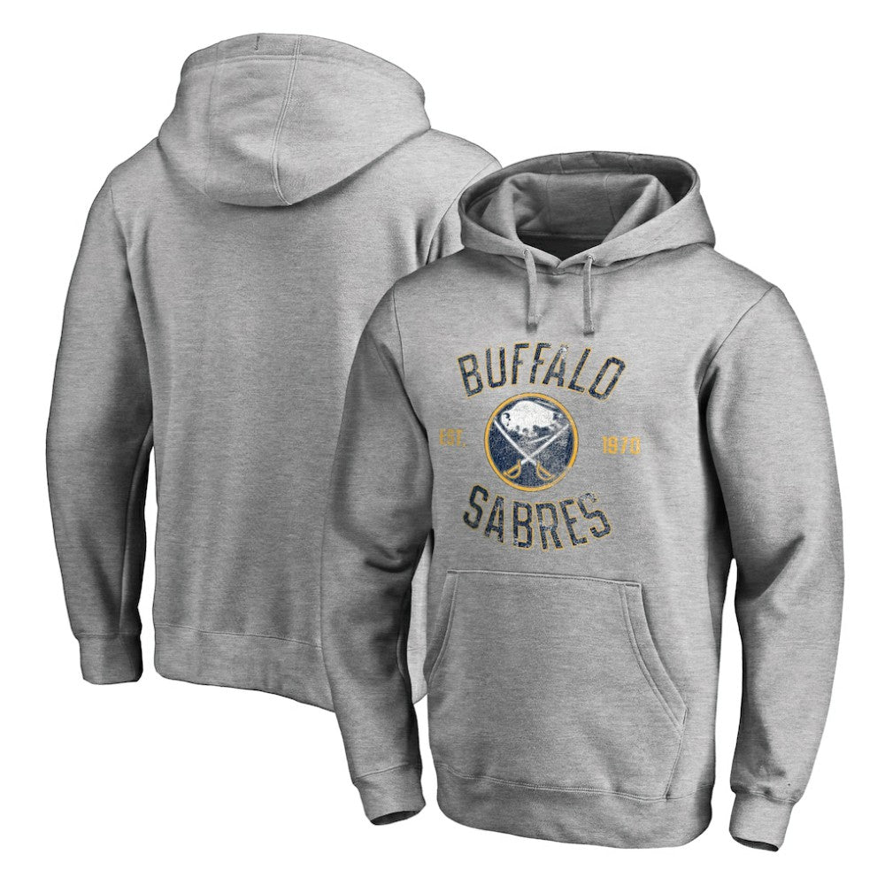 Buffalo Sabres Heritage Pullover Hoodie - Ash | NHL Lifestyle