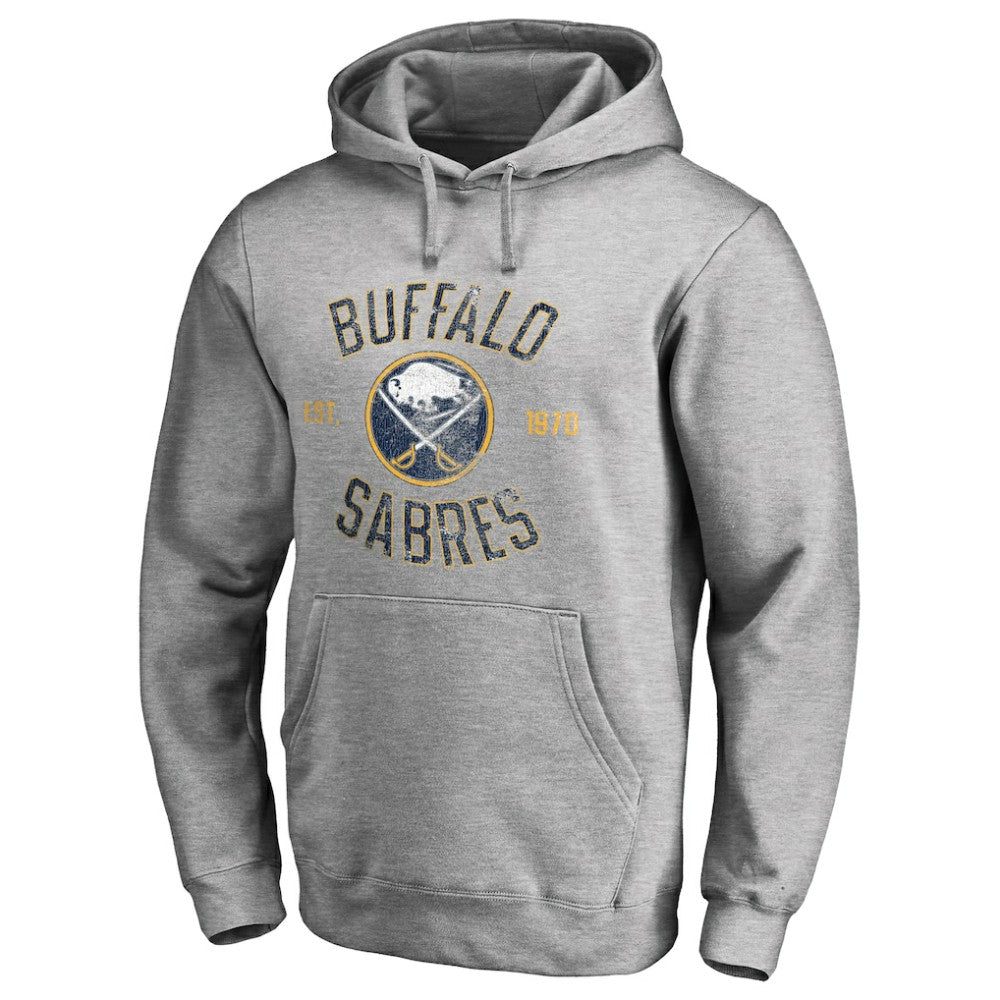 Buffalo Sabres Heritage Pullover Hoodie - Ash | NHL Lifestyle