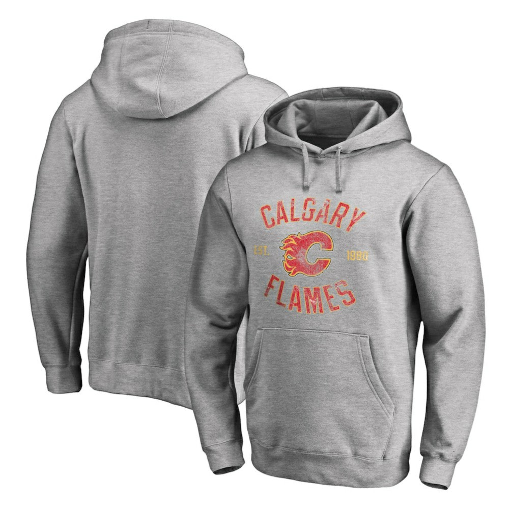 Calgary Flames Heritage Pullover Hoodie - Ash | NHL near me
