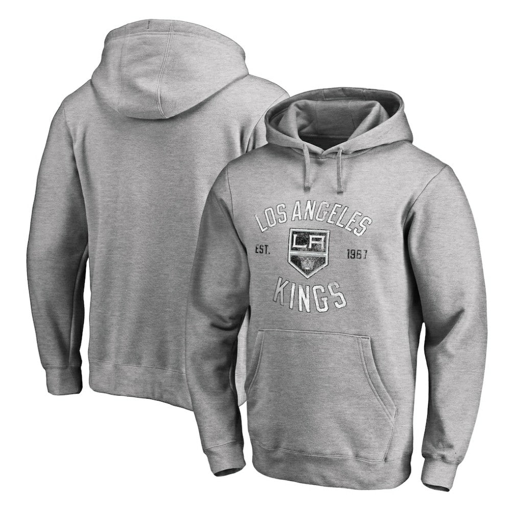 Los Angeles Kings Heritage Pullover Hoodie - Ash | NHL Clearance