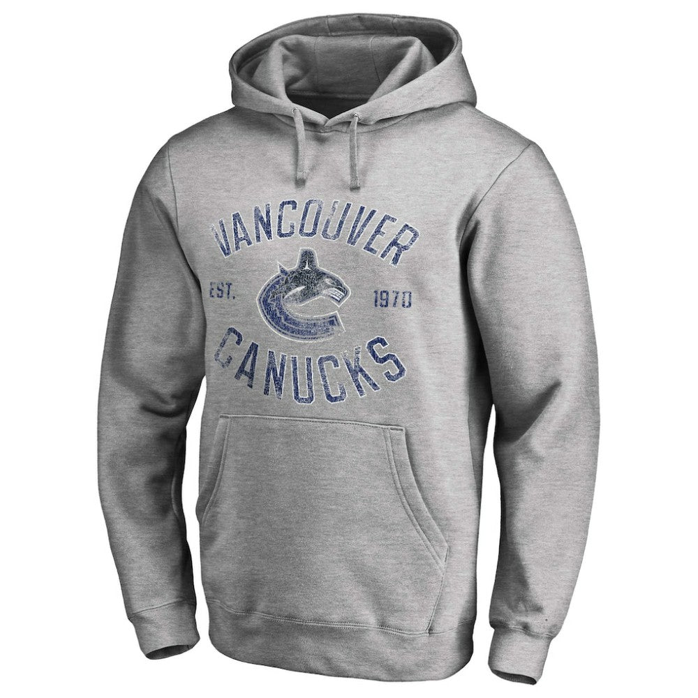 Vancouver Canucks Heritage Pullover Hoodie - Ash | NHL on sale