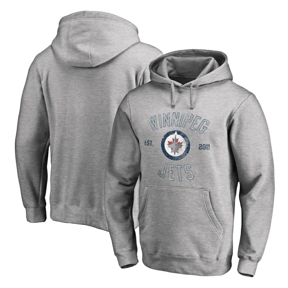 Winnipeg Jets Heritage Pullover Hoodie - Ash | NHL on sale