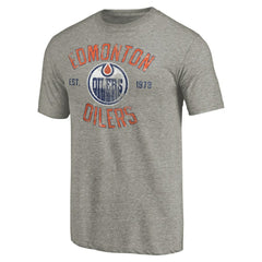 Edmonton Oilers Heritage Tri-Blend T-Shirt - Ash | NHL online