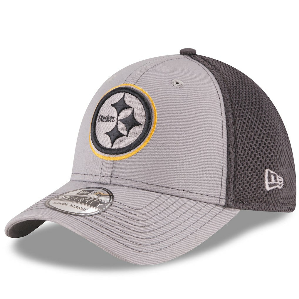 Pittsburgh Steelers New Era Grayed Out Neo 2 39THIRTY Flex Hat - Gray/Graphite - NFL
