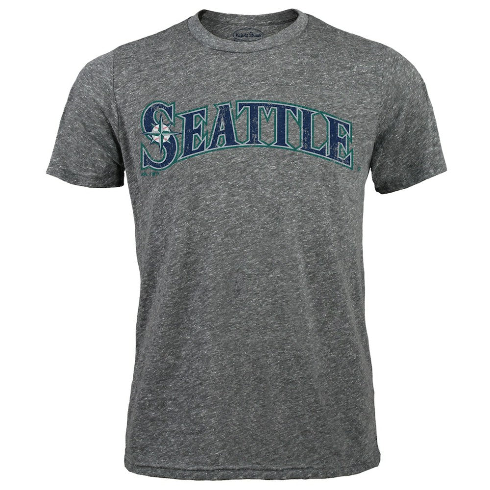 Hisashi Iwakuma Seattle Mariners Majestic Threads Premium Tri-Blend Name & Number T-Shirt Discount