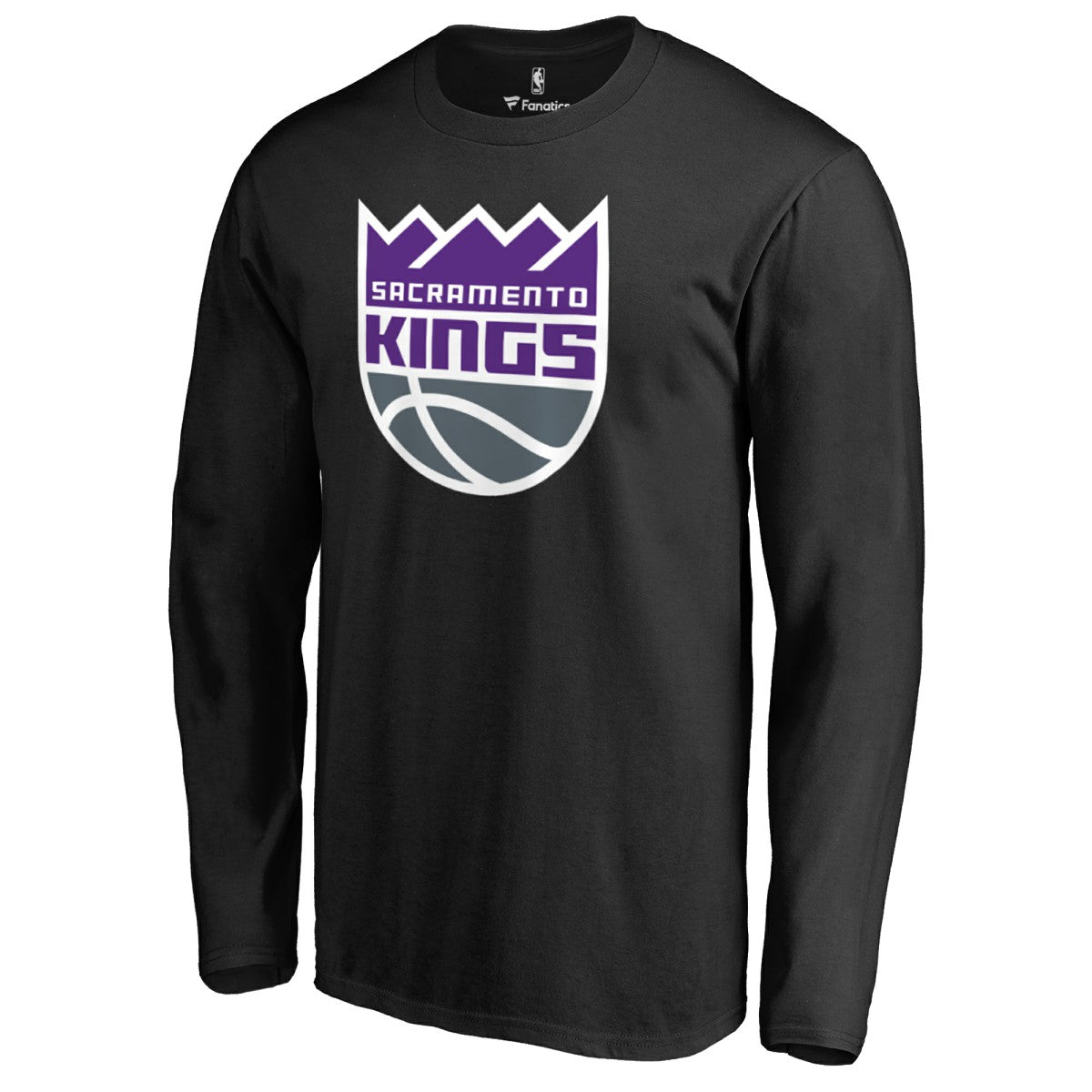 Sacramento Kings Primary Logo Long Sleeve T-Shirt Black