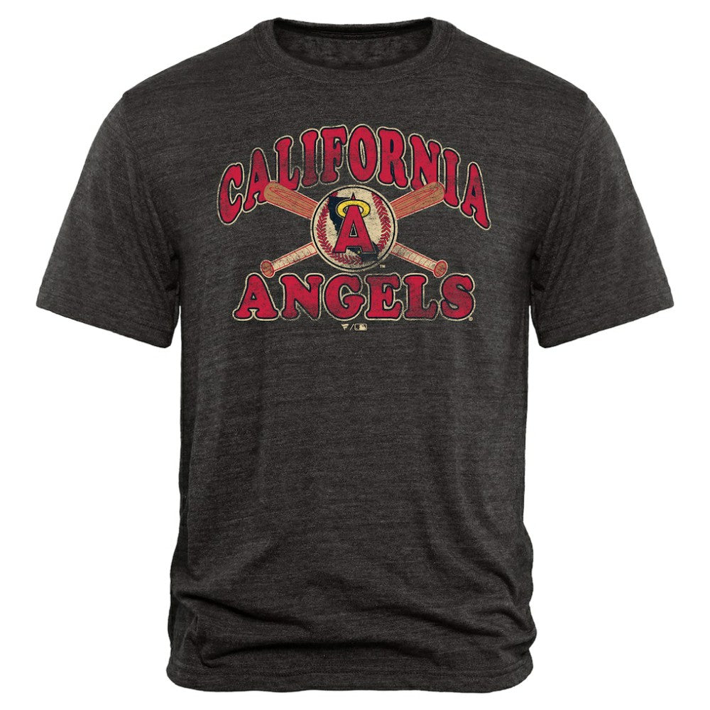 Los Angeles Angels Cooperstown Bats Tri-Blend T-Shirt Online