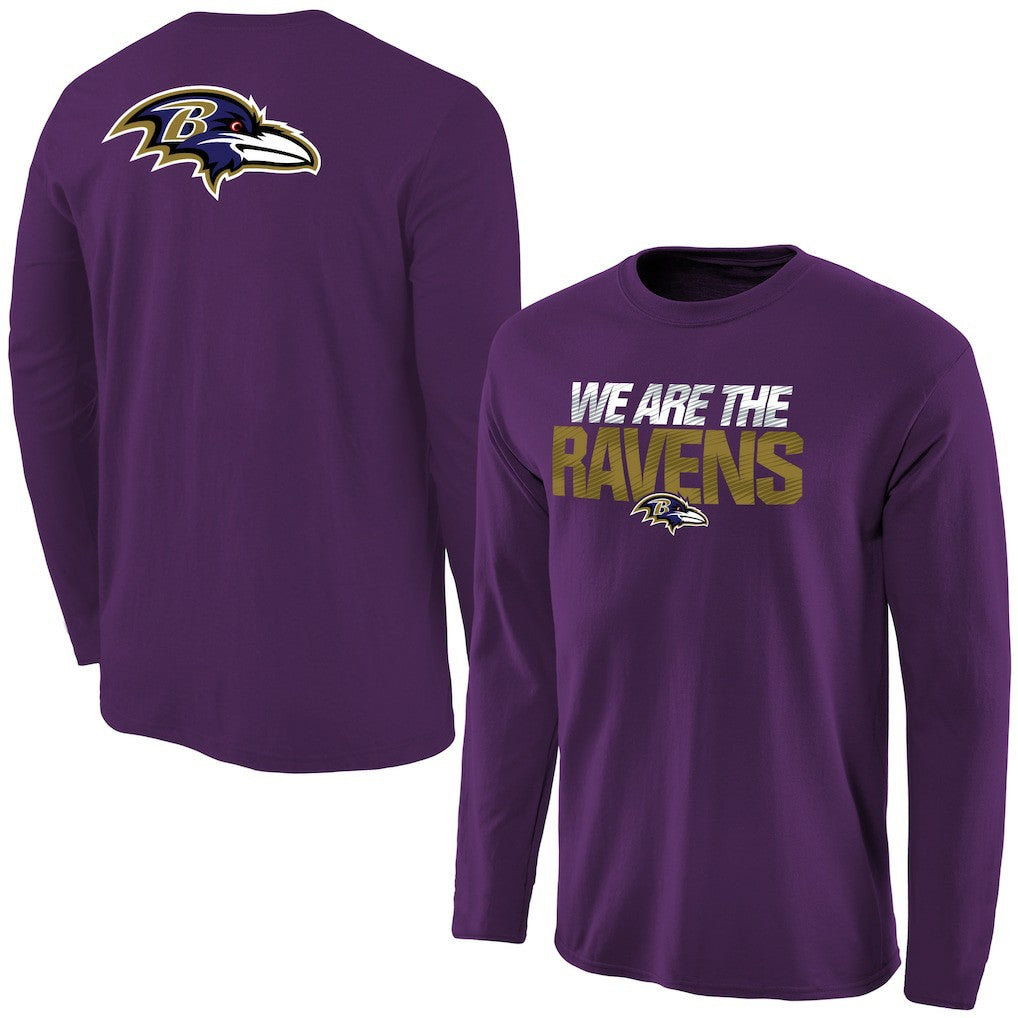 Men's Baltimore Ravens Purple Statement Long Sleeve T-Shirt - NFL