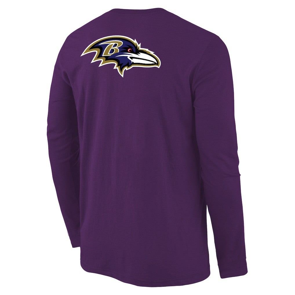 Men's Baltimore Ravens Purple Statement Long Sleeve T-Shirt - NFL