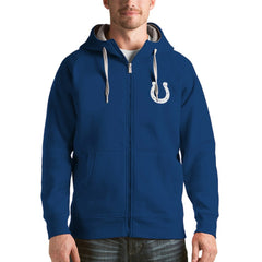 Indianapolis Colts Antigua Victory Full-Zip Hoodie - Royal - NFL