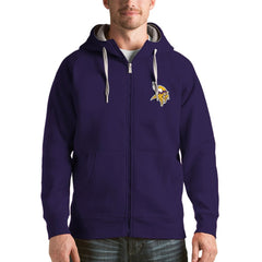 Minnesota Vikings Antigua Victory Full-Zip Hoodie - Purple - NFL