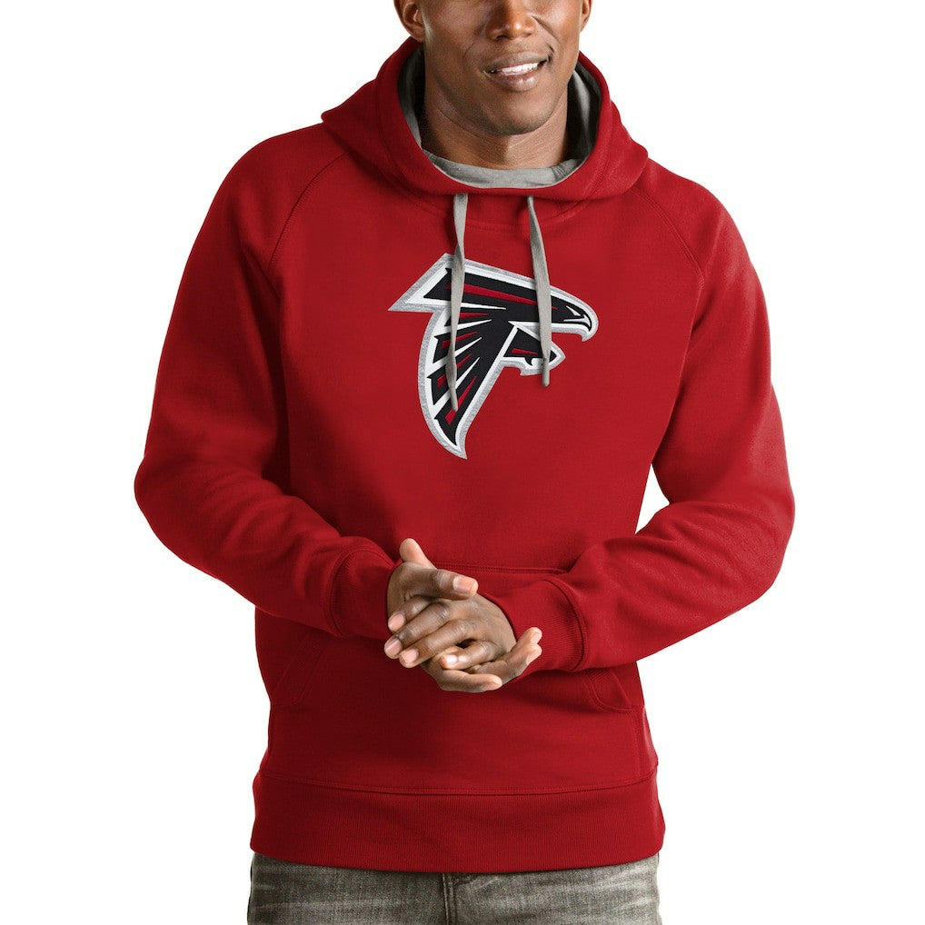 Atlanta Falcons Antigua Victory Pullover Hoodie - Red - NFL