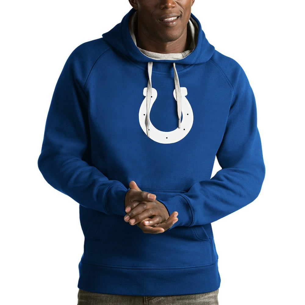 Indianapolis Colts Antigua Victory Pullover Hoodie - Royal - NFL