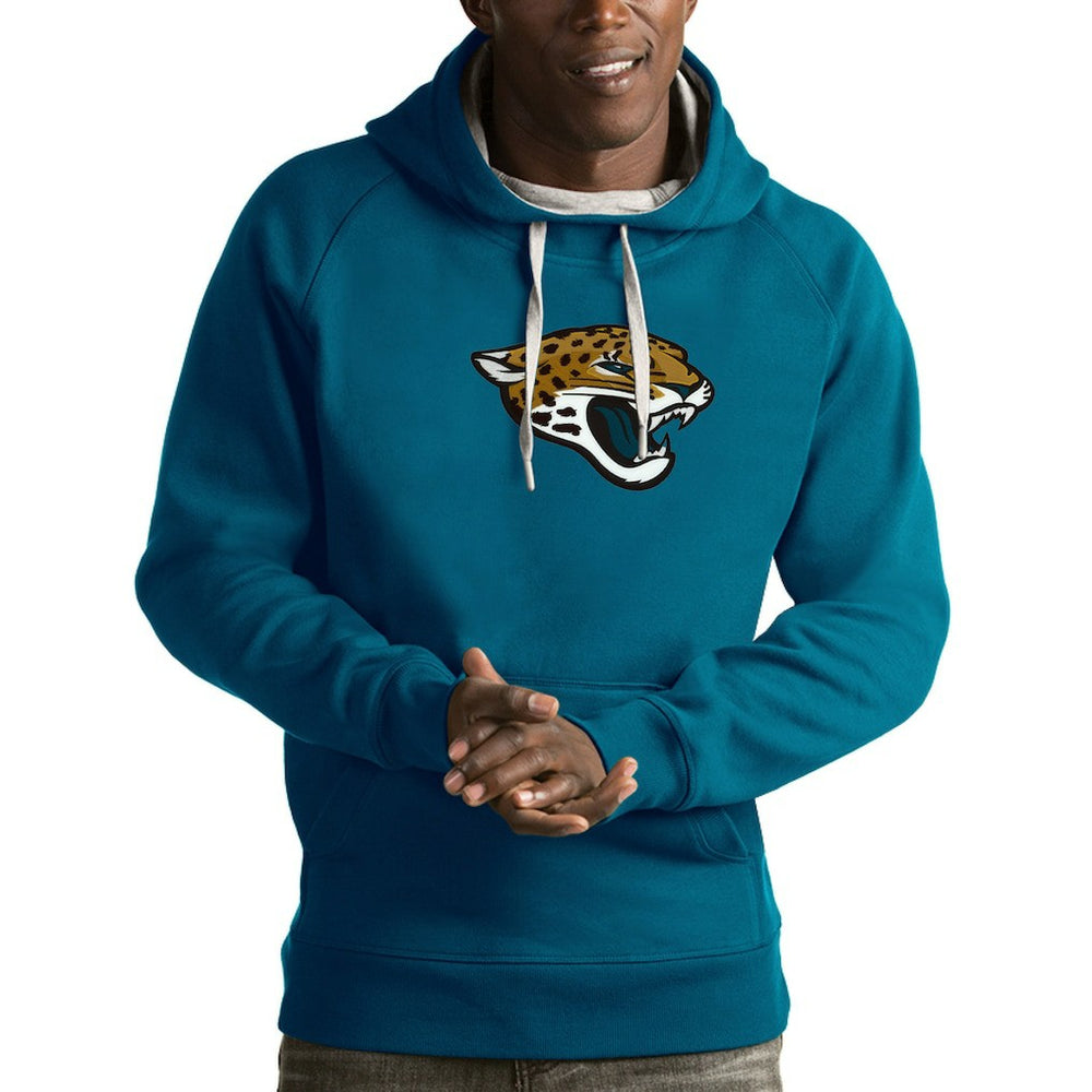 Jacksonville Jaguars Antigua Victory Pullover Hoodie - Teal - NFL